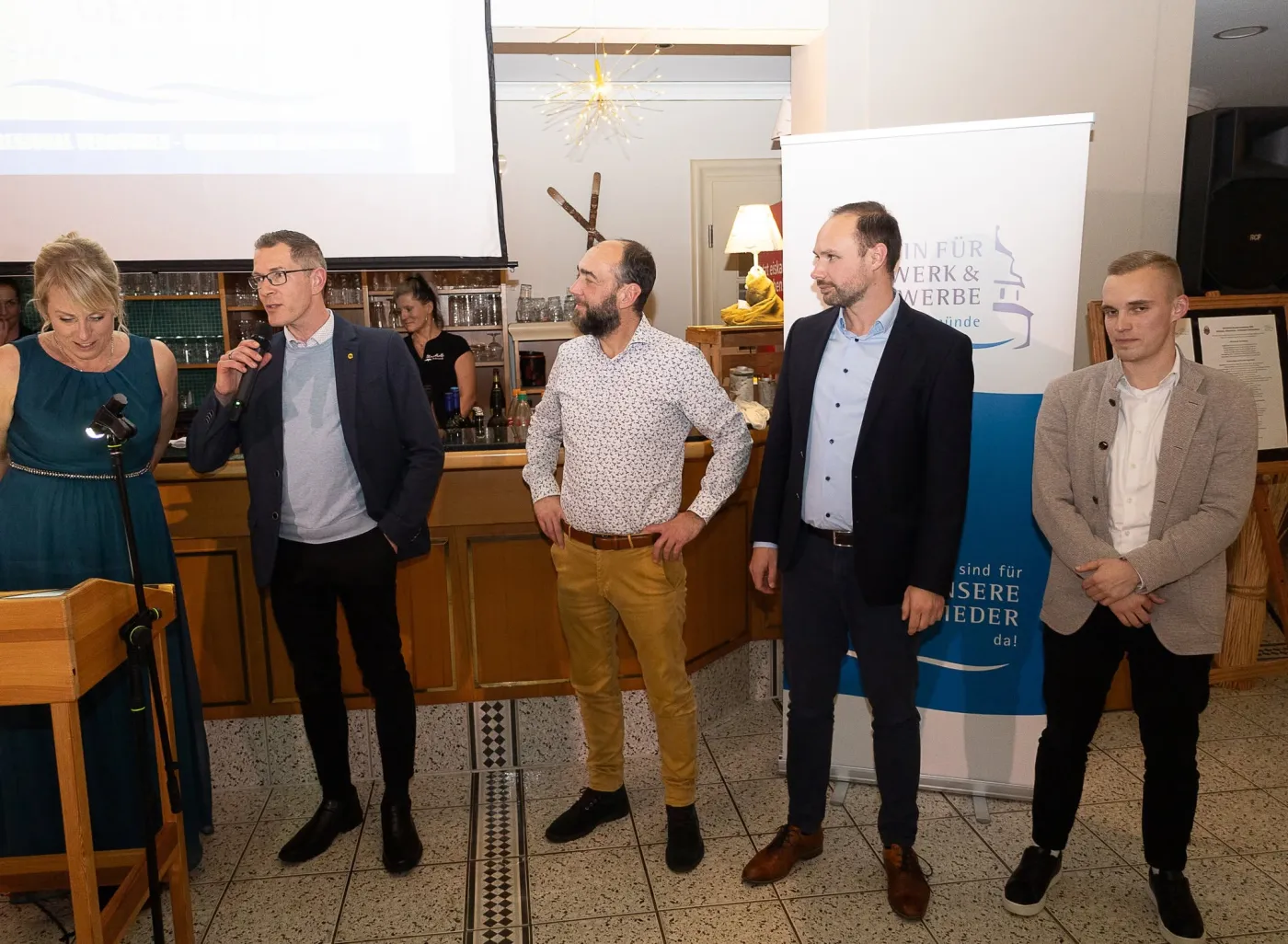 Gäste beim Neujahrsempfang 2025 in der Strandhalle Ueckermünde