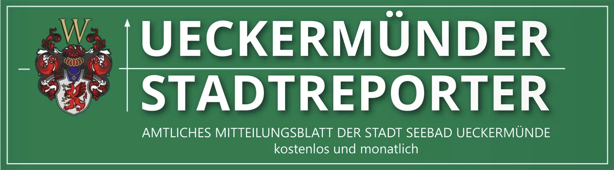Ueckermünder Stadtreporter, Amtliches Mitteilungsblatt der Stadt Seebad Ueckermünde